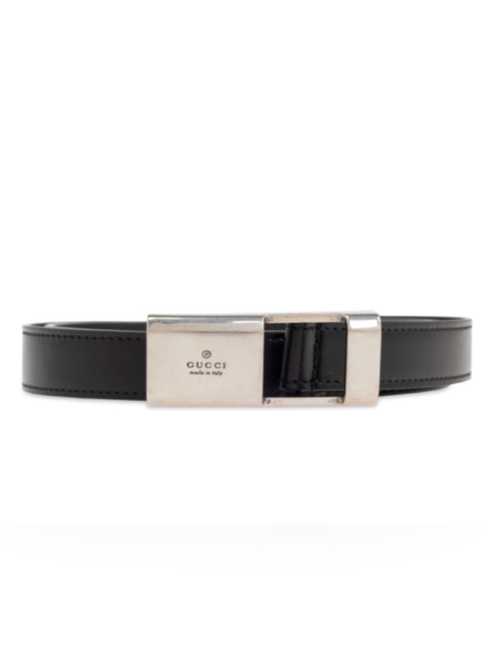 Gucci Logo Engraved Buckle Belt